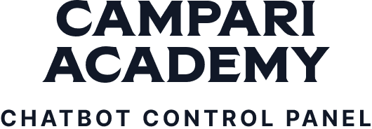 Campari Academy - chatbot control panel